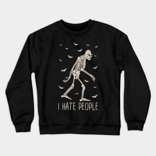 Bigfoot I Hate People Crewneck Sweatshirt